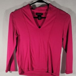 Rafaella v-neck cropped shirt size small